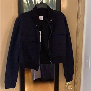Bcbgeneration cropped bomber jacket sz L